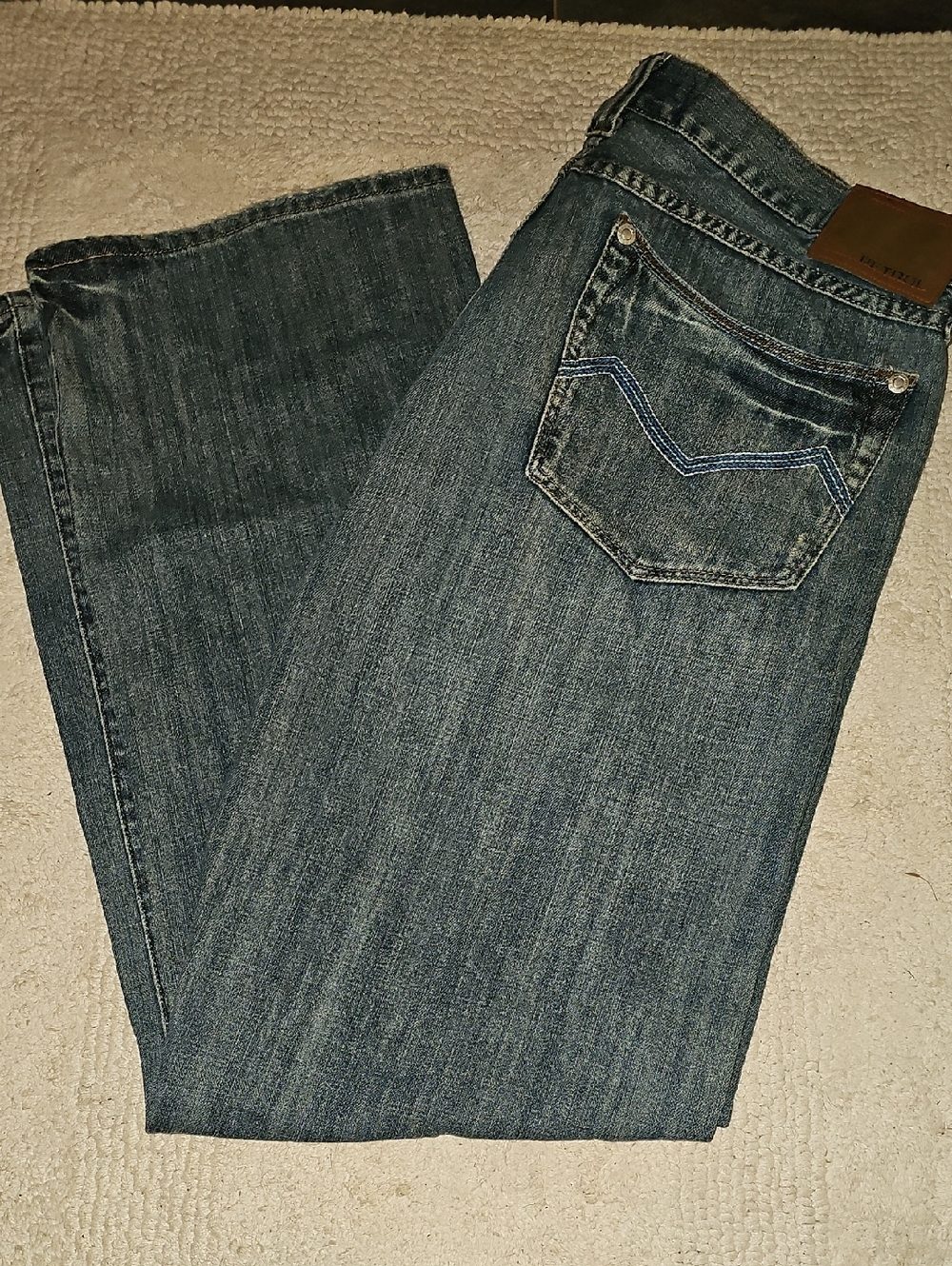 Petrol Mens Denim Jeans with Contrast Stitching